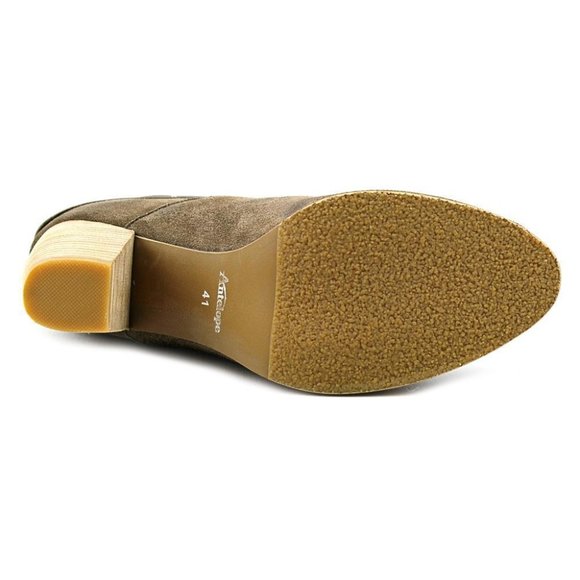 Antelope BANGLES New Suede Leather Stud Fringe Back Zip Ankle Boots Women 9.5-10 - Picture 6 of 17